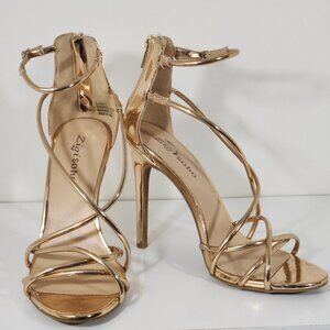 Gold Strap Heels Zigi Soho